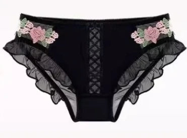 Conjunto Lingerie Vintage Floral YUQI – Delicadeza, Conforto e Elegância Retrô