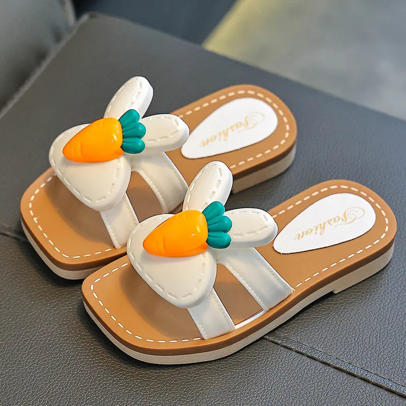 Chinelos Infantis para Crianças | Verão | Desenho Animado | Sapatos de Praia | Meninas | Bebê | Sola Macia | Antiderrapante