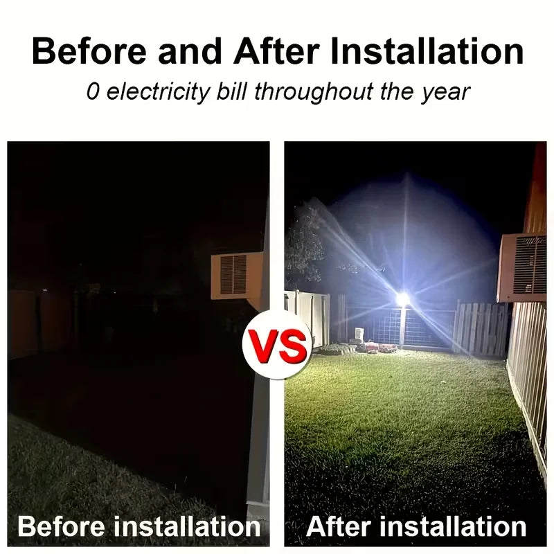 Luminária Solar LED/COB com Sensor de Movimento | Uso Externo | Arandela de Parede para Porta de Entrada, Quintal, Caminho, Garagem, Área de Plantação e Área Externa