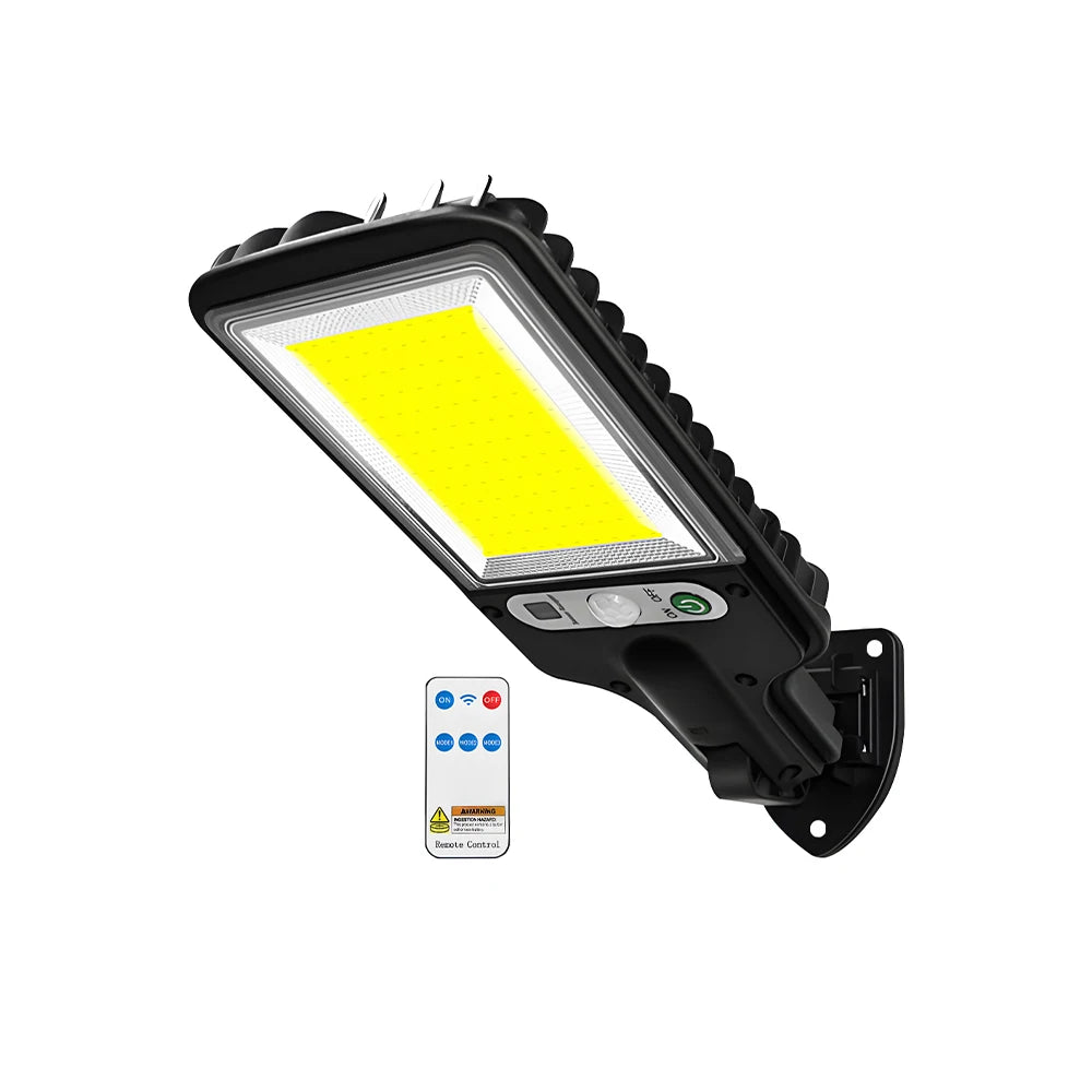 Luminária Solar LED/COB com Sensor de Movimento | Uso Externo | Arandela de Parede para Porta de Entrada, Quintal, Caminho, Garagem, Área de Plantação e Área Externa