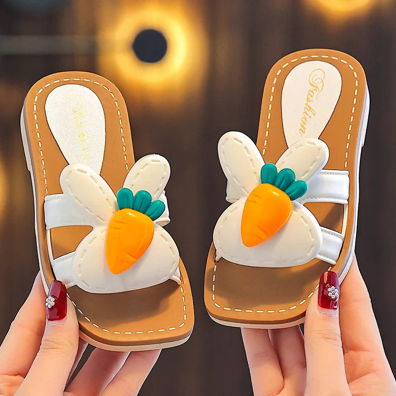 Chinelos Infantis para Crianças | Verão | Desenho Animado | Sapatos de Praia | Meninas | Bebê | Sola Macia | Antiderrapante