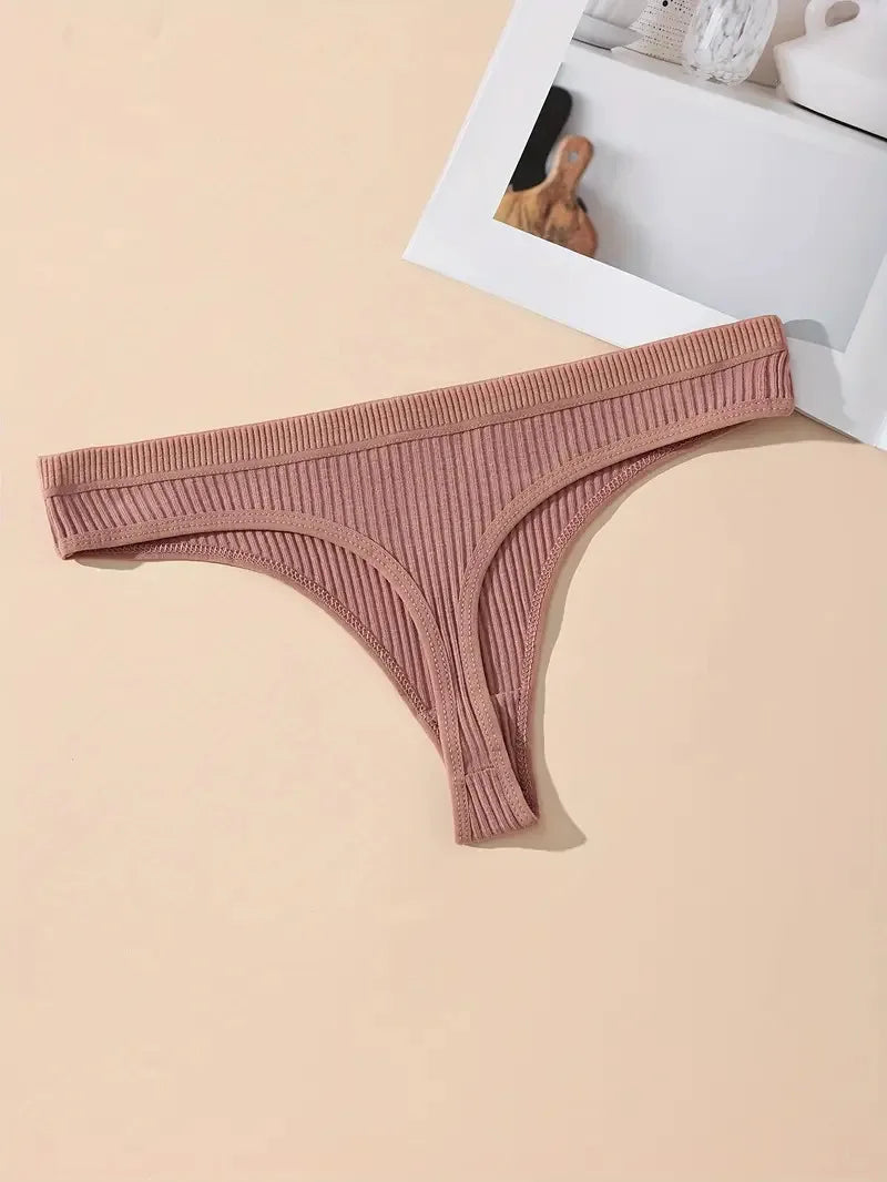 Kit 7 Calcinhas Femininas Tanga – Algodão Macio, Estilo Moderno e Conforto Absoluto